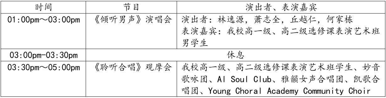 倾听男声演唱会及聆听合唱观摩会6